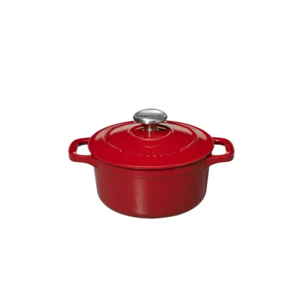 Mini Cocotte En Fonte Ronde 10 Cm Rouge Chasseur 3