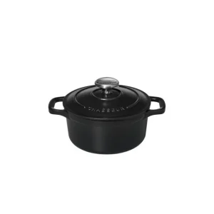 Mini Cocotte En Fonte Ronde 14 Cm Noir Mat Chasseur 10