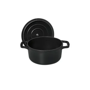 Mini Cocotte En Fonte Ronde 14 Cm Noir Mat Chasseur 12