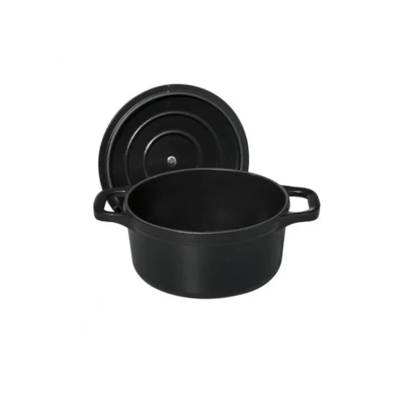 Mini Cocotte En Fonte Ronde 14 Cm Noir Mat Chasseur 4