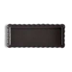 Meilleure affaire 👍 Moule à Tarte Rectangulaire en Céramique 15 x 36 cm Fusain Emile Henry 👍 6