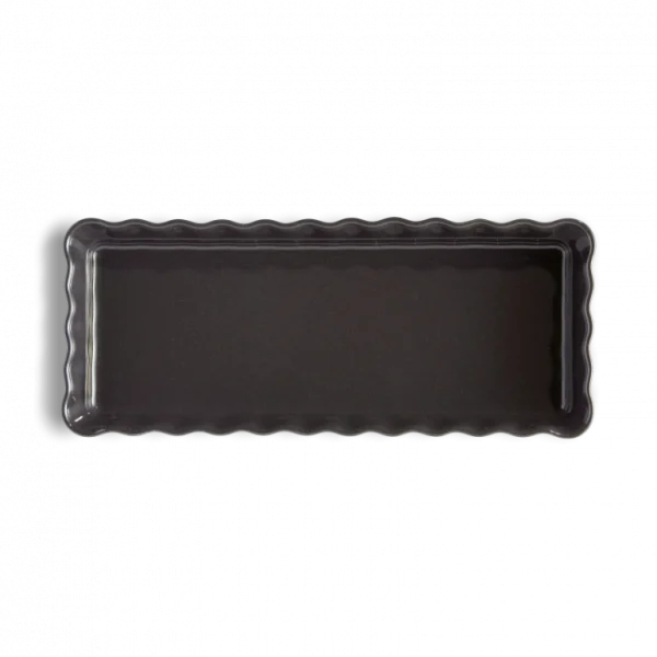 Meilleure affaire 👍 Moule à Tarte Rectangulaire en Céramique 15 x 36 cm Fusain Emile Henry 👍 3