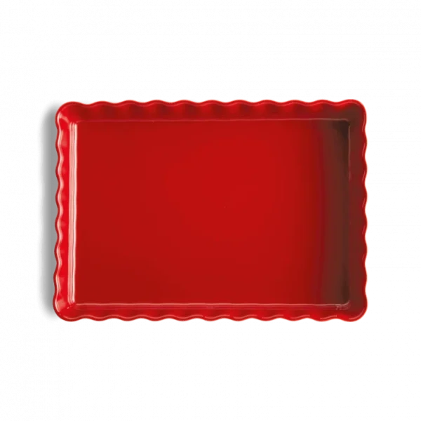 Sortie 🛒 Moule à Tarte Rectangulaire en Céramique 33,5 x 24 cm Grand Cru Emile Henry 🎁 4