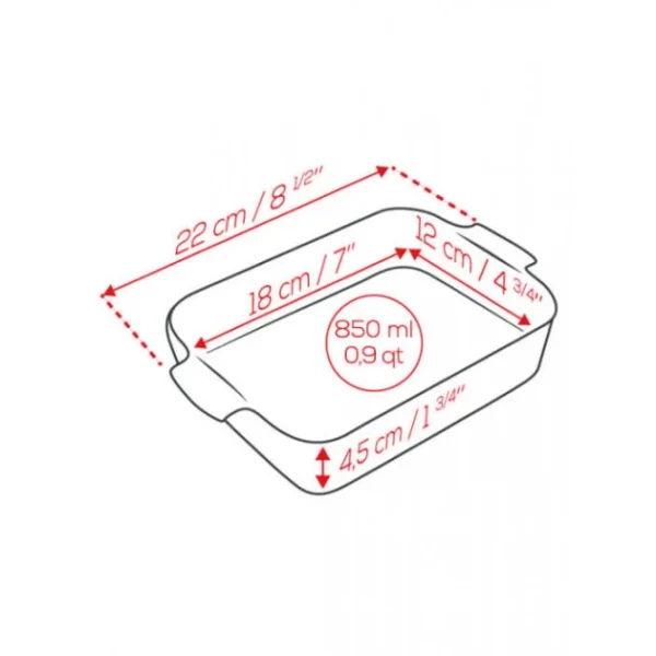 Plat à Four Rectangulaire En Céramique Appolia 22 Cm Ardoise Peugeot 5