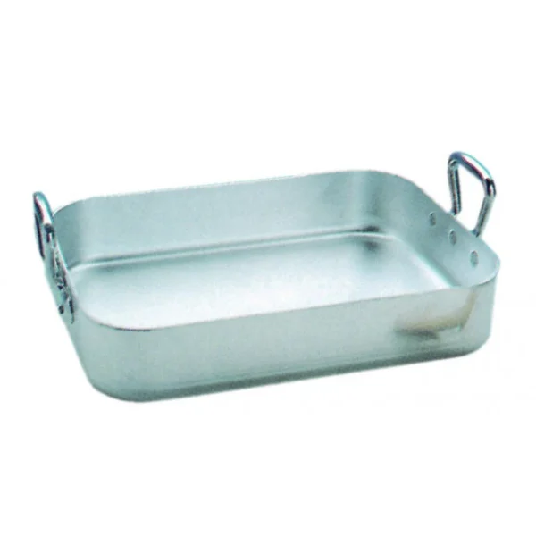 MALLARD FERRIERE Plat à Rôtir Aluminium 40 X 30 Cm X H 6,5 Cm 1