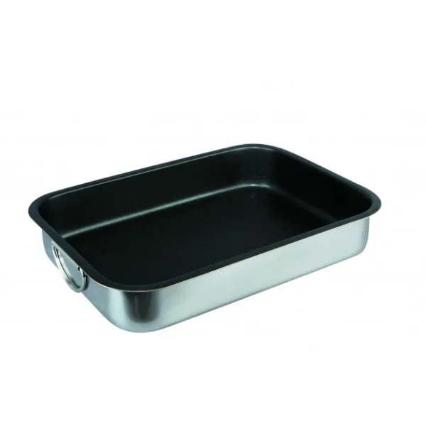 Plat à Rôtir Inox Antiadhérent 30 X 22 Cm X H 6 Cm Ibili 1