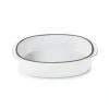 Plat Oblong Blanc Cumulus 19 X 13 Cm Caractère Culinaire Revol 19