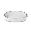 Vente flash ❤️ Plat Oblong Blanc Cumulus 34 x 25 cm Caractère Culinaire Revol ❤️ 16