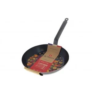 Poêle à Légumes Perforée Tôle Bleue Ø 28 Cm Outdoor De Buyer 10
