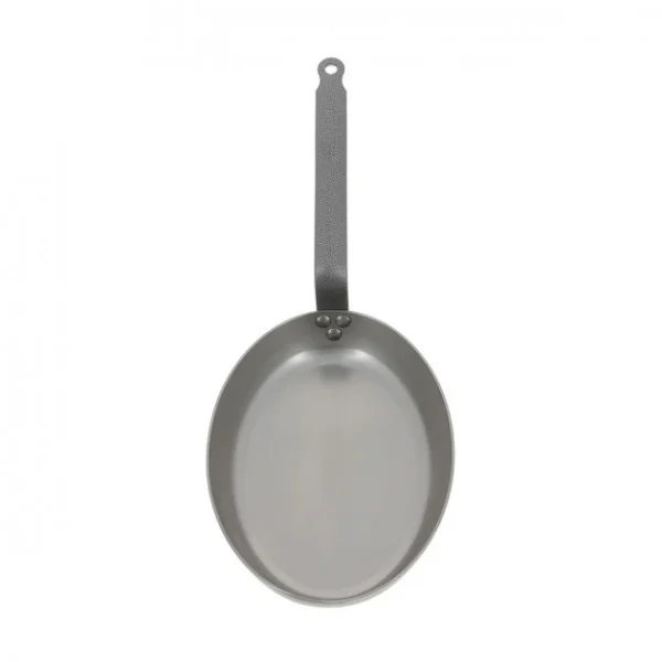 Poêle à Poisson Carbone Plus 40 Cm, Ovale, De Buyer, Tôle Acier 1