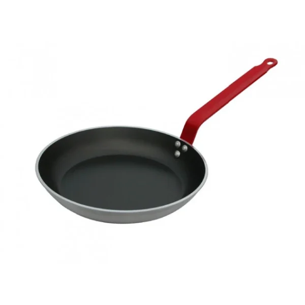 Poêle Antiadhésive ø20 Cm HACCP Rouge Choc Resto Induction De Buyer 1