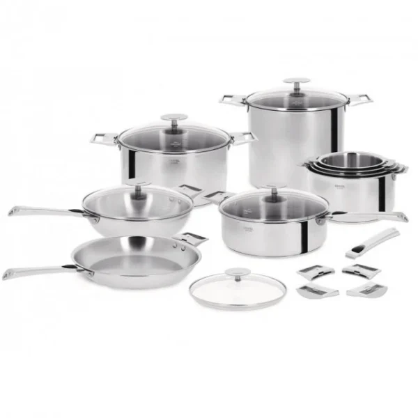 Poêle Casteline Ø 28 Cm Manche Amovible Anti-Adhésive Inox Cristel 3