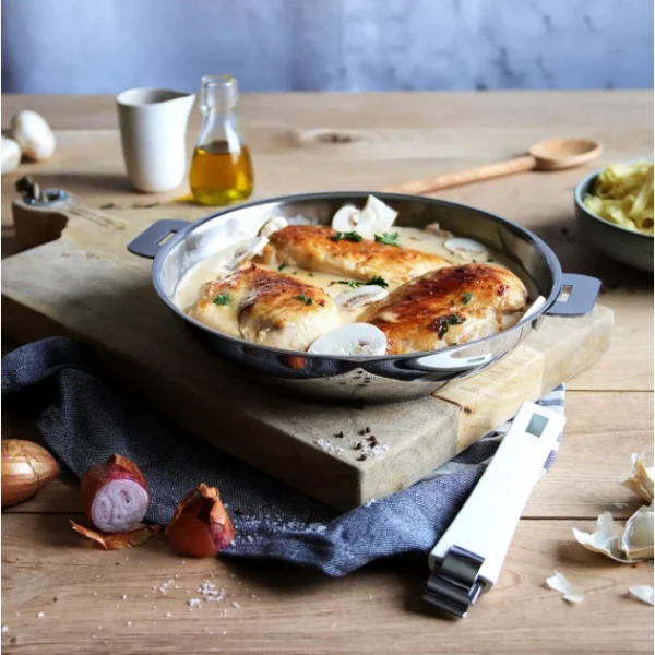 Poêle Lyonnaise Mutine Ø 28 Cm Inox Amovible Cristel 4