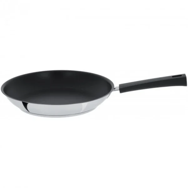Poêle Mutine Ø 24 Cm Manche Fixe Anti-Adhésive Inox Cristel 1
