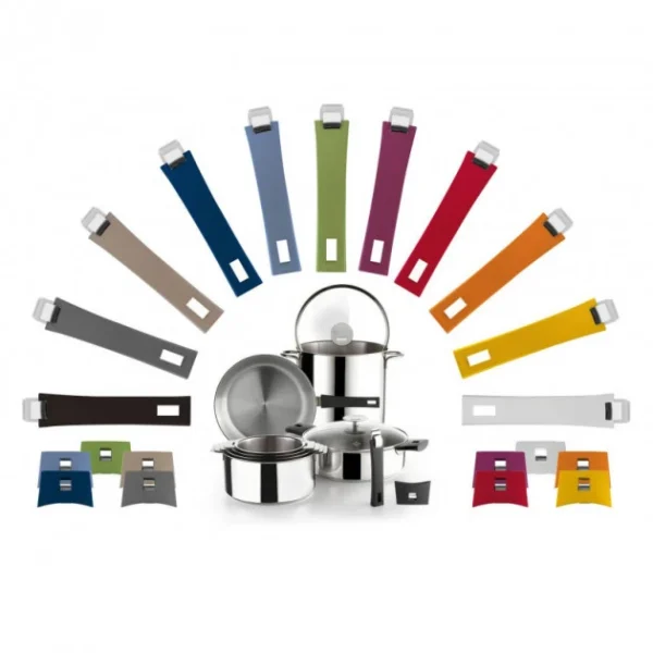 Poêle Mutine Ovale Ø 35 Cm Manche Amovible Anti-Adhésive Inox Cristel 4