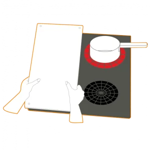 Protection Plaque De Cuisson En Verre 50 X 28 Cm Noir Pebbly 11