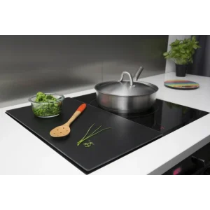 Protection Plaque De Cuisson En Verre 50 X 28 Cm Noir Pebbly 13