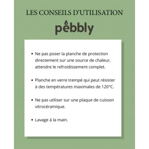 Protection Plaque De Cuisson En Verre 50 X 28 Cm Noir Pebbly 15