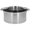 Série De 4 Casseroles + Poignée Strate Amovible Inox Cristel 11