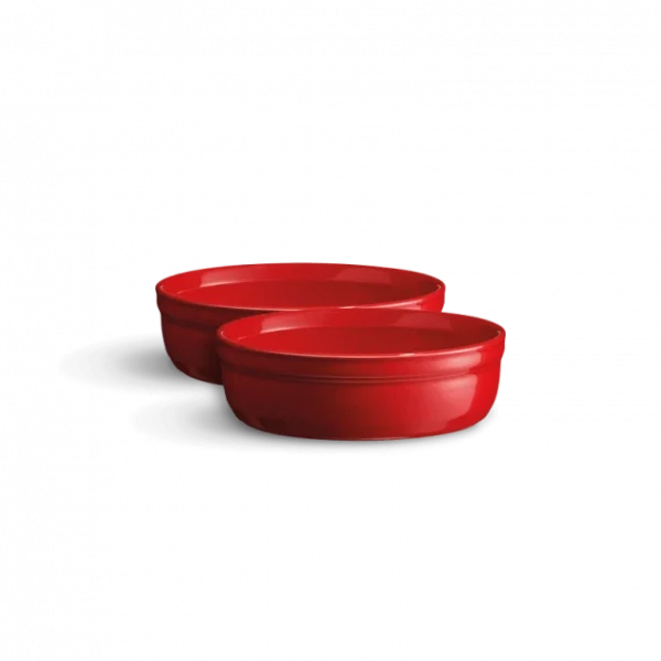 Promo 🔔 Set de 2 Ramequins à Crème Brûlée en Céramique Ø 12 cm Grand Cru Emile Henry 🎁 1