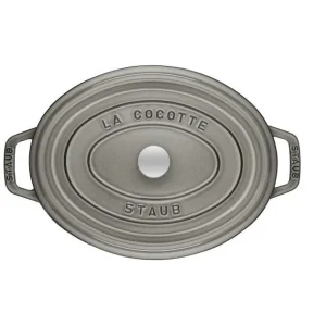 STAUB Cocotte Fonte Ovale 17 Cm Gris Graphite 1 L 8