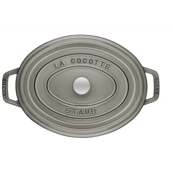 STAUB Cocotte Fonte Ovale 17 Cm Gris Graphite 1 L 3