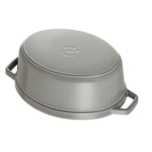 STAUB Cocotte Fonte Ovale 17 Cm Gris Graphite 1 L 10