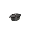 STAUB Cocotte Fonte Ovale 17 Cm Noir Mat 1 L 19