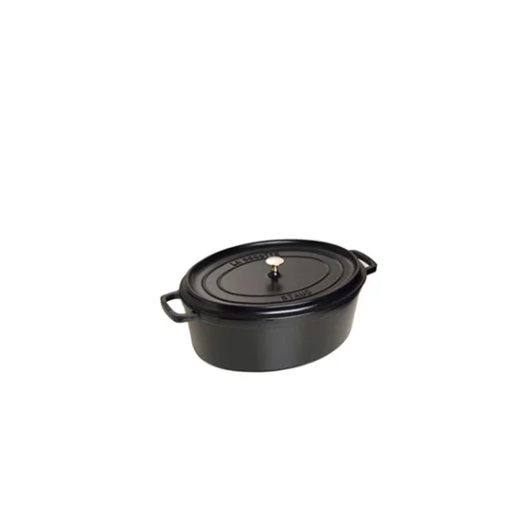 STAUB Cocotte Fonte Ovale 17 Cm Noir Mat 1 L 1