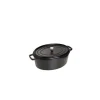 STAUB Cocotte Fonte Ovale 23 Cm Noir Mat 2,35 L 17