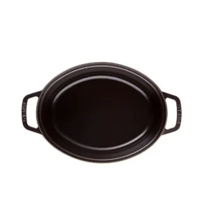 STAUB Cocotte Fonte Ovale 23 Cm Noir Mat 2,35 L 9