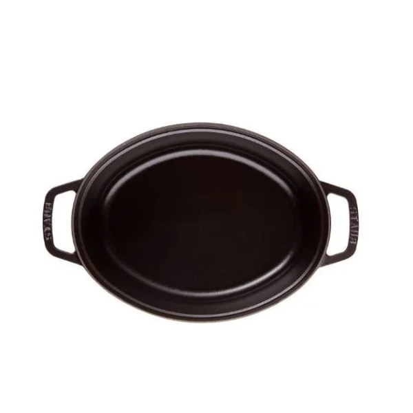 STAUB Cocotte Fonte Ovale 23 Cm Noir Mat 2,35 L 4