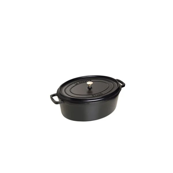 STAUB Cocotte Fonte Ovale 23 Cm Noir Mat 2,35 L 1