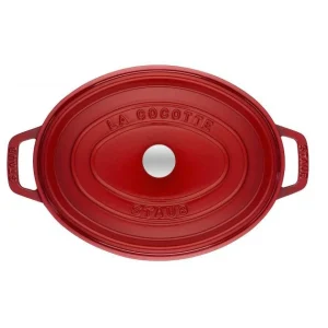 STAUB Cocotte Fonte Ovale 23 Cm Rouge Cerise 2,35 L 8