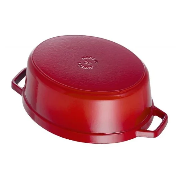 STAUB Cocotte Fonte Ovale 23 Cm Rouge Cerise 2,35 L 4
