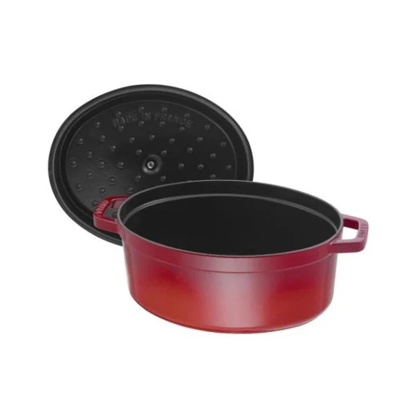 STAUB Cocotte Fonte Ovale 23 Cm Rouge Cerise 2,35 L 5