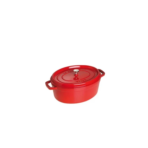 STAUB Cocotte Fonte Ovale 23 Cm Rouge Cerise 2,35 L 1