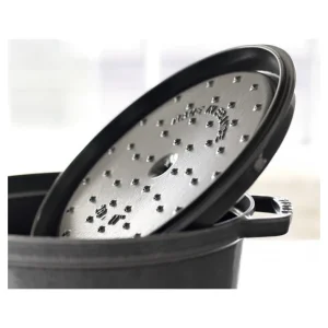 STAUB Cocotte Fonte Ovale 27 Cm Gris Graphite 3,2 L 9