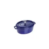 STAUB Cocotte Fonte Ovale 29 Cm Bleu Intense Majolique 4,2 L 11