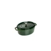 STAUB Cocotte Fonte Ovale 29 Cm Vert Basilic Majolique 4,2 L 14