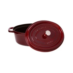 STAUB Cocotte Fonte Ovale 31 Cm Grenadine Majolique 5,5 L 6