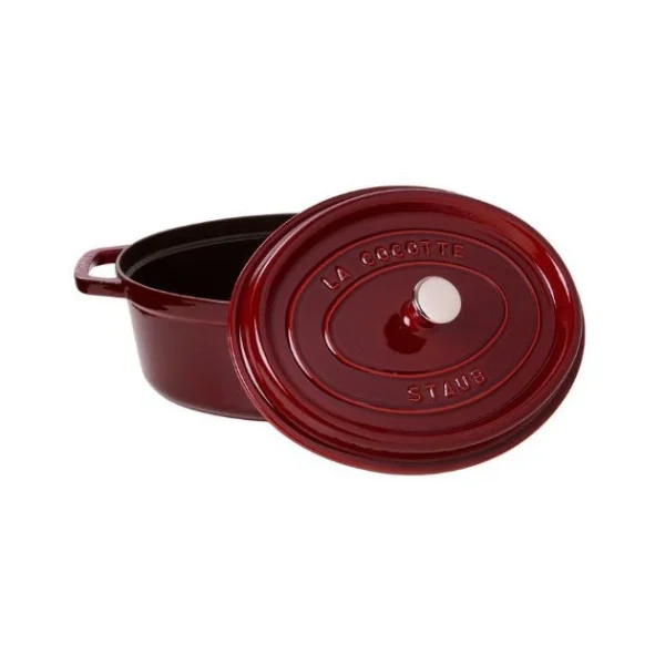 STAUB Cocotte Fonte Ovale 31 Cm Grenadine Majolique 5,5 L 3