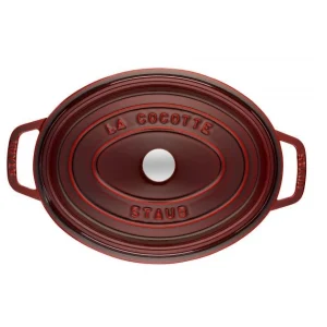 STAUB Cocotte Fonte Ovale 33 Cm Grenadine Majolique 6,7 L 8