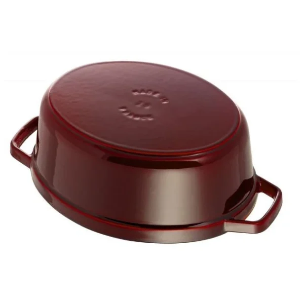 STAUB Cocotte Fonte Ovale 33 Cm Grenadine Majolique 6,7 L 4