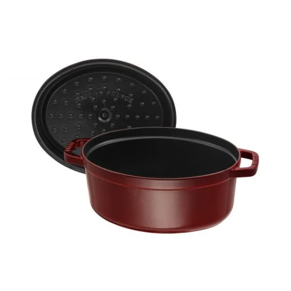 STAUB Cocotte Fonte Ovale 33 Cm Grenadine Majolique 6,7 L 5