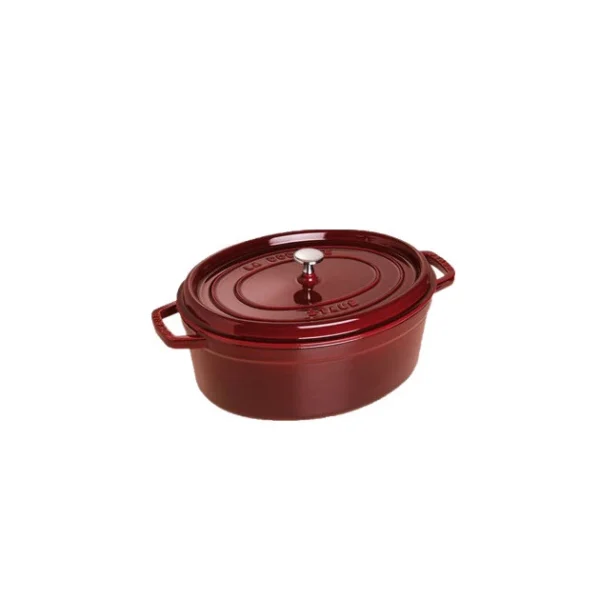 STAUB Cocotte Fonte Ovale 33 Cm Grenadine Majolique 6,7 L 1