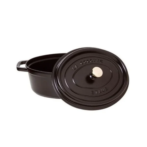 STAUB Cocotte Fonte Ovale 33 Cm Noir Mat 6,7 L 3