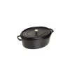 STAUB Cocotte Fonte Ovale 33 Cm Noir Mat 6,7 L 17