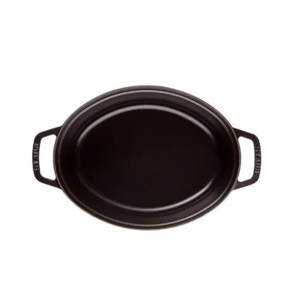 STAUB Cocotte Fonte Ovale 33 Cm Noir Mat 6,7 L 4