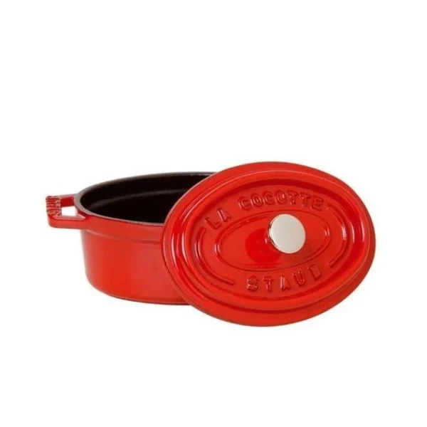 STAUB Cocotte Fonte Ovale 33 Cm Rouge Cerise 6,7 L 3